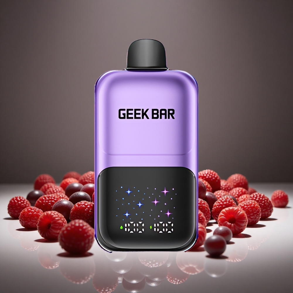 GEEK BAR 2GO 50000 Puffs Grape & Raspberry Disposable Vape Pen, 20ml E-liquid, 5% Nicotine, Rechargeable