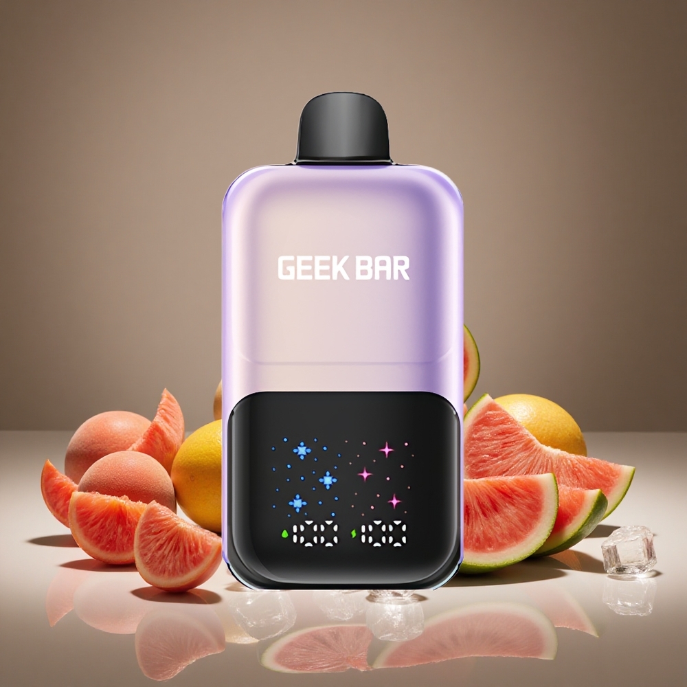 GEEK BAR 2GO 50000 Puffs Peach Mango Watermelon Ice 20ml E-liquid 5% Nicotine Rechargeable