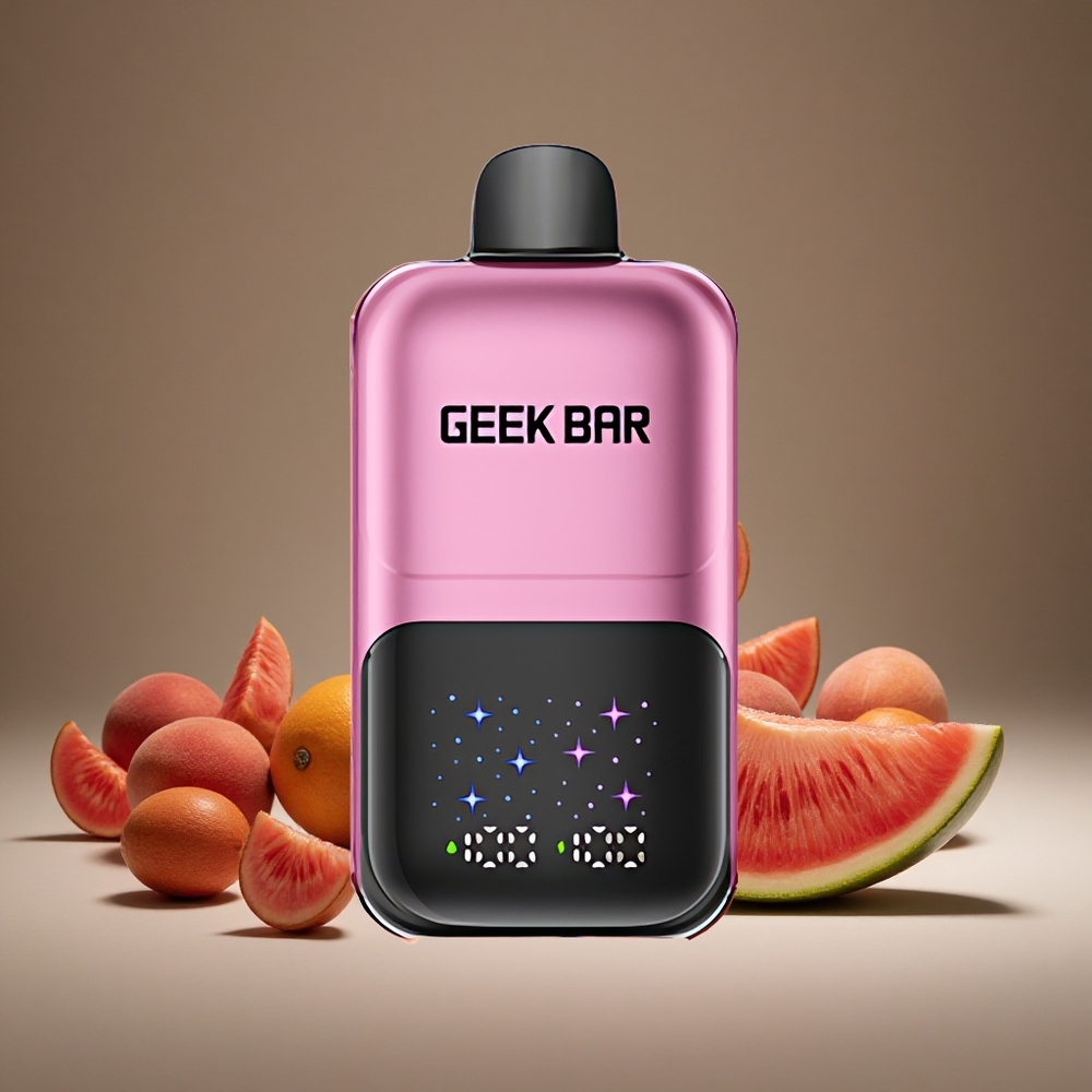 GEEK BAR 2GO 50000 Puffs Peach & Watermelon 20ml E-liquid Dual Tanks Rechargeable