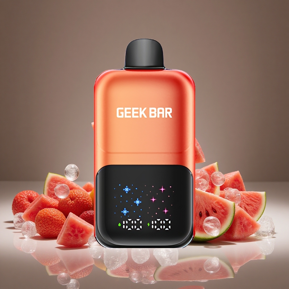 GEEK BAR 2GO 50000 Puffs Watermelon Bubble Gum Ice 20ml E-liquid Dual Tanks Rechargeable