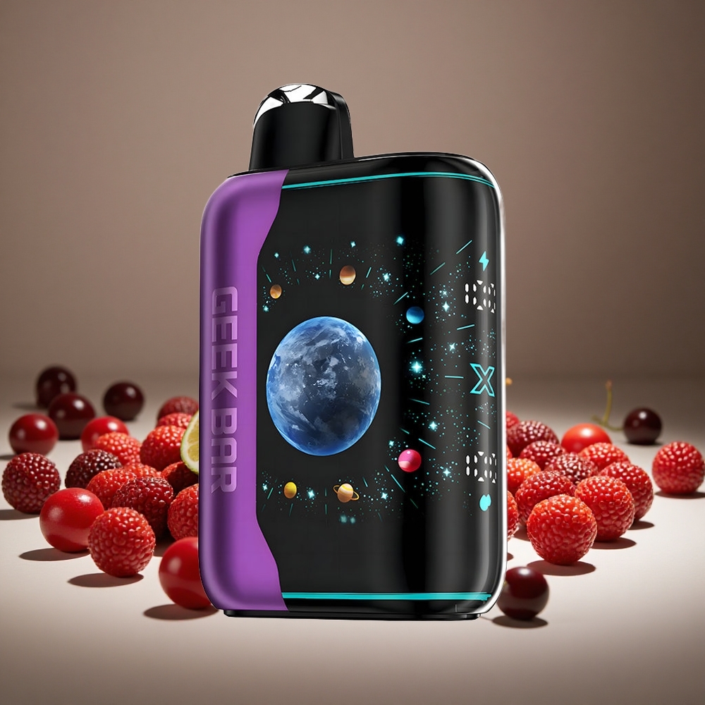 GEEK BAR Platinum 25000 Puffs Berry Cherry Lime 20ml E-liquid 2% Nicotine Dual Mesh USB-C