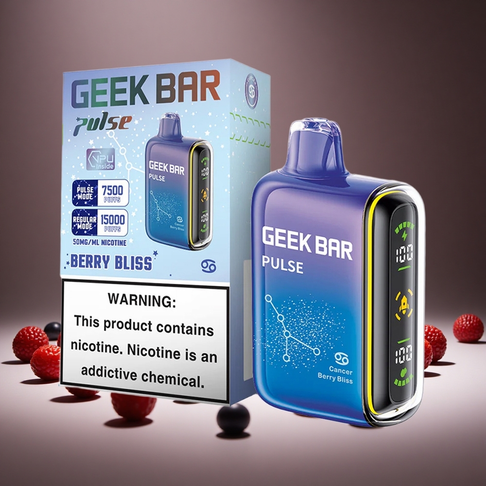 Geek Bar Pulse 15000 Puffs 16ml E-liquid 5% Nicotine USB-C Zodiac Edition