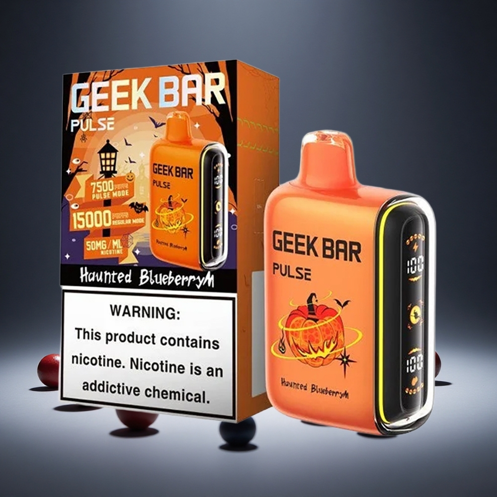 Geek Bar Pulse 15000 Puffs Halloween 16ml E-liquid 5% Nicotine USB-C 650mAh Battery Airflow