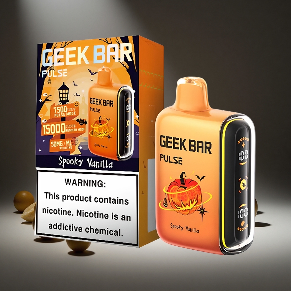Geek Bar Pulse 15000 Puffs Halloween 16ml E-liquid 5% Nicotine USB-C 650mAh Battery Airflow