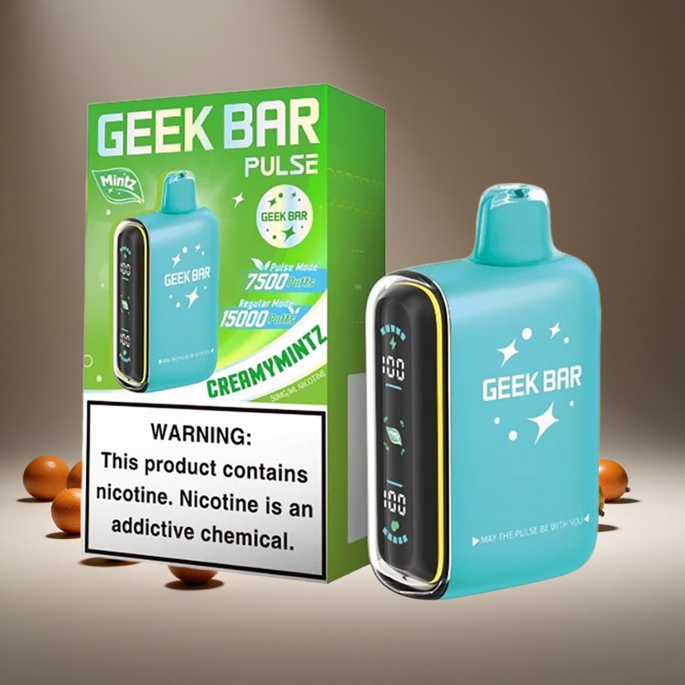 Geek Bar Pulse 15000 Puffs Mintz 16ml E-liquid 5% Nicotine USB-C 650mAh Battery
