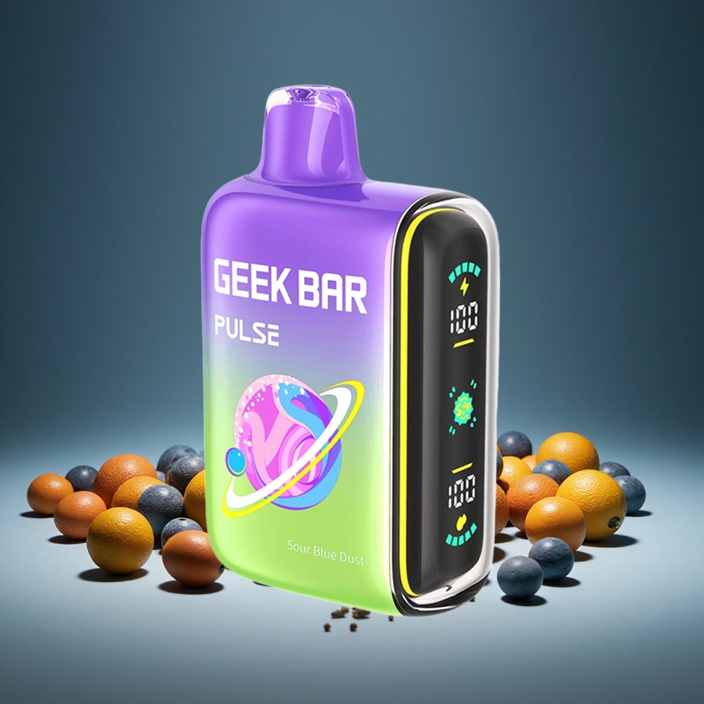 Geek Bar Pulse 15000 Puffs Sour Edition 16ml E-liquid 5% Nicotine USB-C 650mAh Battery