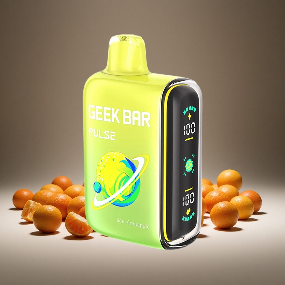 Geek Bar Pulse 15000 Puffs Sour Edition 16ml E-liquid 5% Nicotine USB-C 650mAh Battery