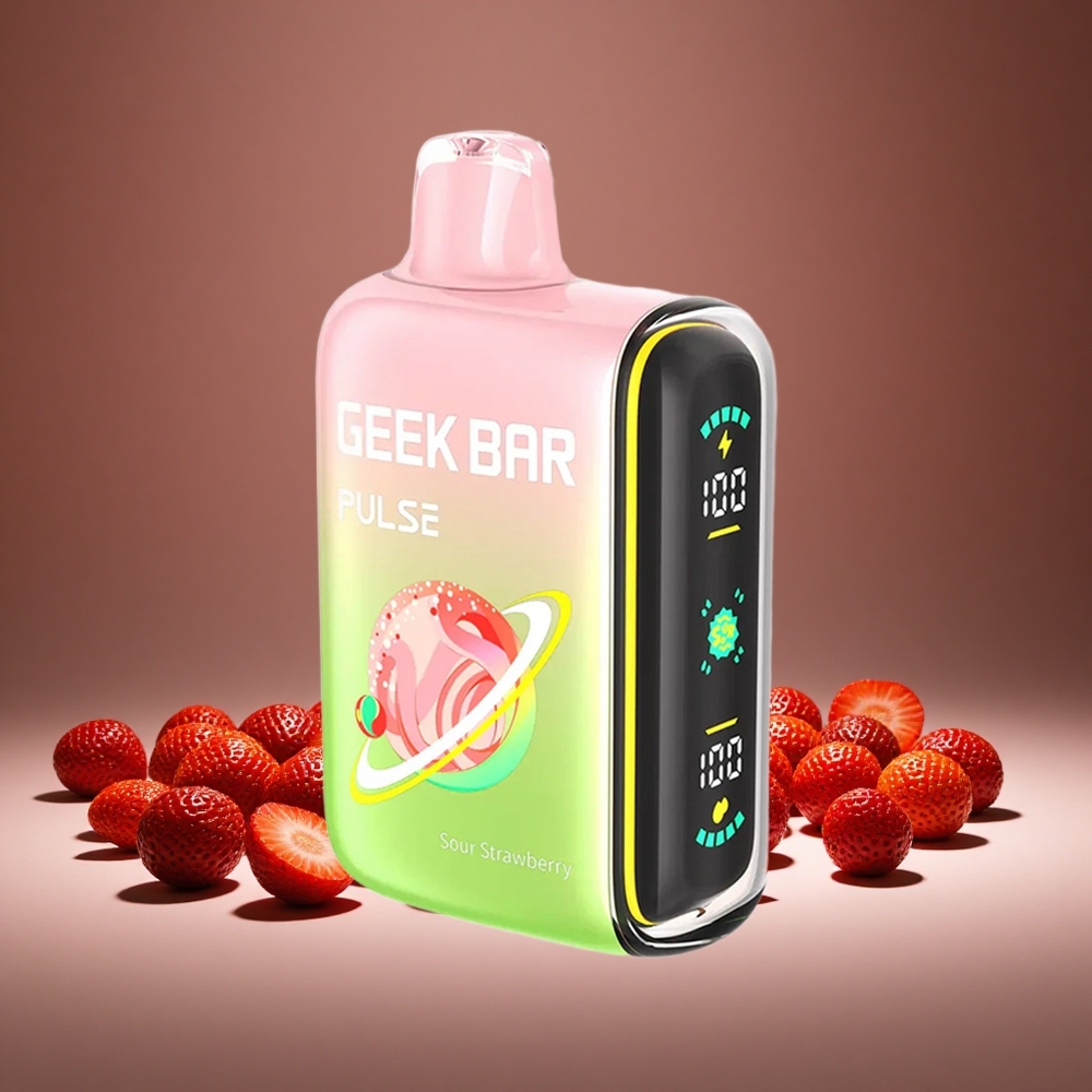 Geek Bar Pulse 15000 Puffs Sour Edition 16ml E-liquid 5% Nicotine USB-C 650mAh Battery