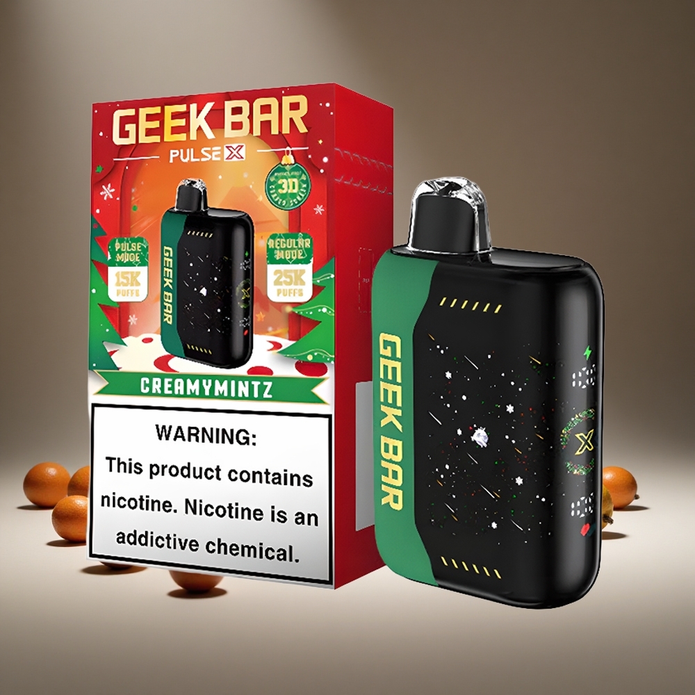 Geek Bar Pulse X 25000 Puffs Christmas Edition 18ml E-liquid 0%/2%/3%/5% Nicotine Dual Mesh Coil