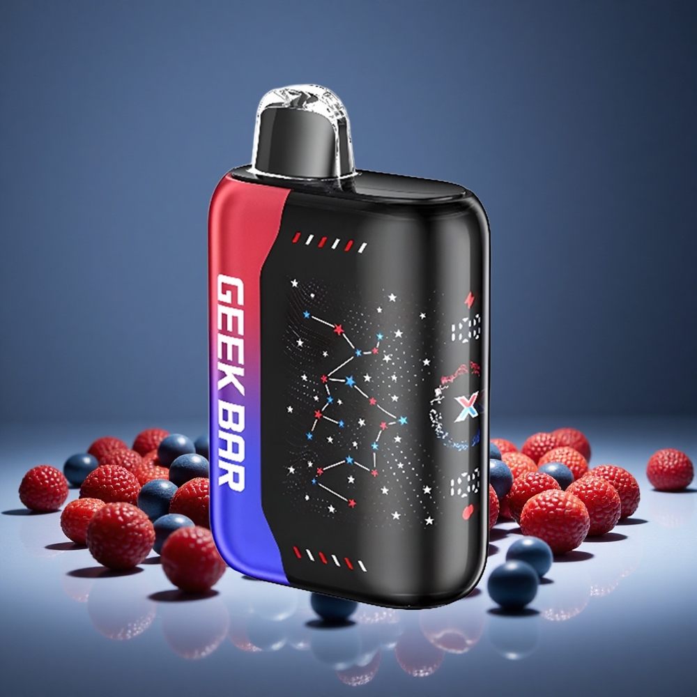 Geek Bar Pulse X 25000 Puffs Patriot Edition 18ml E-liquid Dual Mesh Coil USB-C