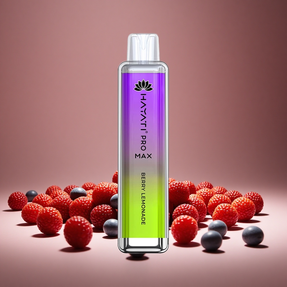 Hayati Pro Max 4000 Puffs Berry Lemonade Rechargeable 2%/5% Nicotine 1400mAh Battery Dual Mesh