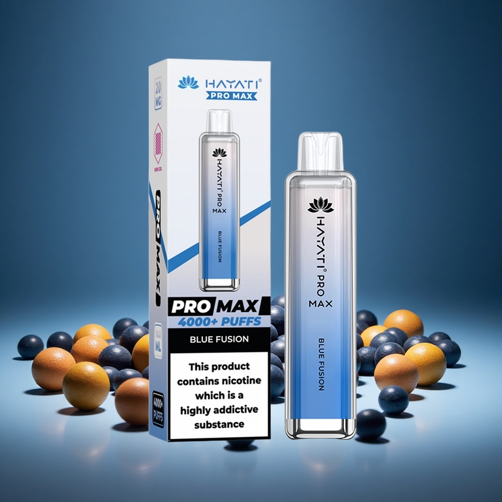 Hayati Pro Max 4000 Puffs Blue Fusion Disposable Vape 1400mAh Battery Rechargeable