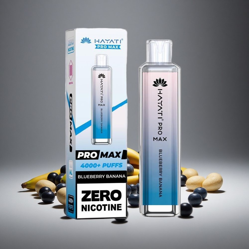 Hayati Pro Max 4000 Puffs Blueberry Banana Disposable Vape 2%/5% Nicotine 1400mAh Battery