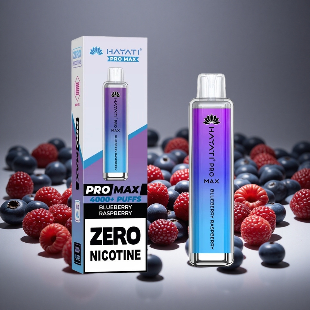 Hayati Pro Max 4000 Puffs Blueberry Raspberry Disposable Vape 1400mAh Battery Rechargeable