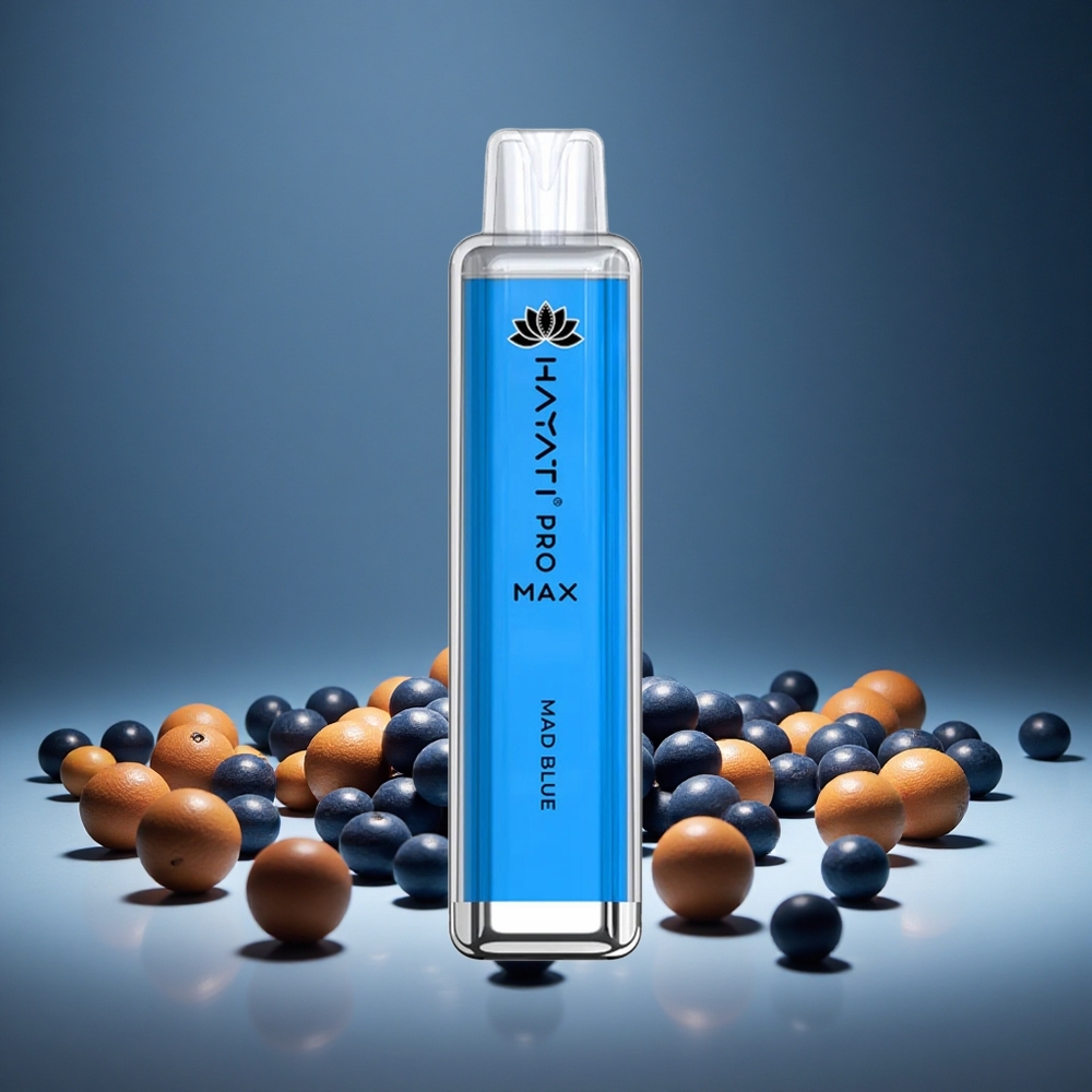 Hayati Pro Max 4000 Puffs Mad Blue Disposable Vape 1400mAh Battery 2ml E-liquid 10ml E-liquid TPD