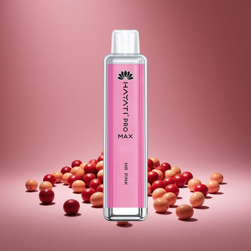 Hayati Pro Max 4000 Puffs Mr Pink Disposable Vape 2ml E-liquid 10ml E-liquid 1400mAh Battery