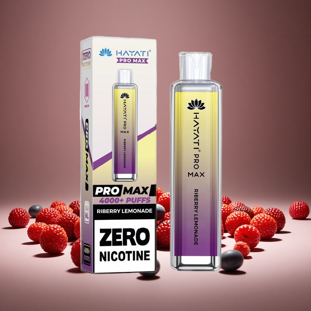 Hayati Pro Max 4000 Puffs Riberry Lemonade 2%/5% Nicotine 1400mAh Battery Rechargeable