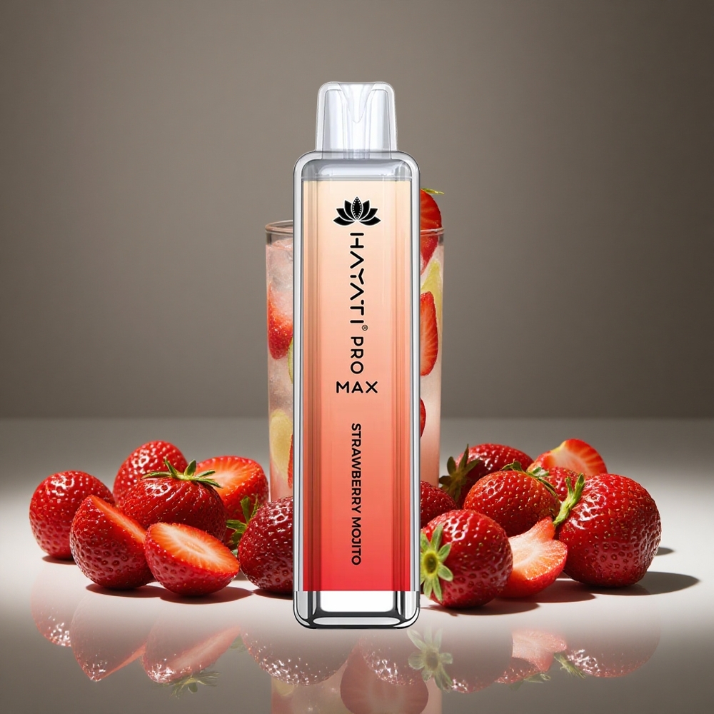 Hayati Pro Max 4000 Puffs Strawberry Mojito 2%/5% Nicotine 1400mAh Battery Rechargeable