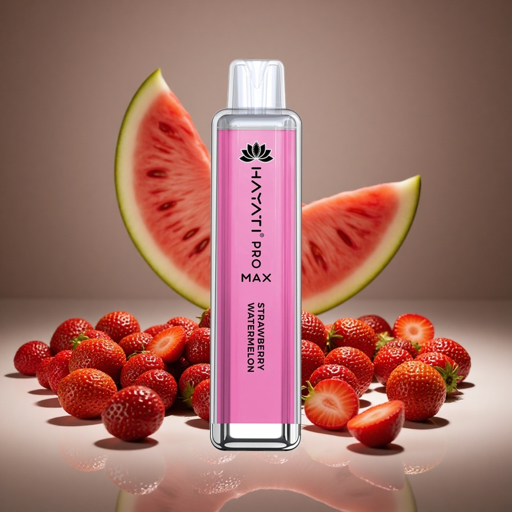 Hayati Pro Max 4000 Puffs Strawberry Watermelon Disposable Vape 2%/5% Nicotine 1400mAh Battery