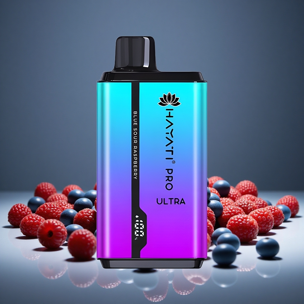 Hayati Pro Ultra 15000 Puffs Blue Sour Raspberry 2 12ml E-liquid 2% Nicotine 850mAh Battery