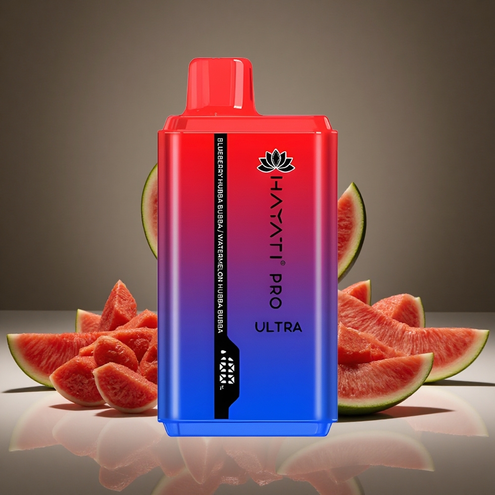 Hayati Pro Ultra 15000 Puffs Blueberry Hubba Bubba 850mAh Battery 24ml E-liquid 2% Nicotine