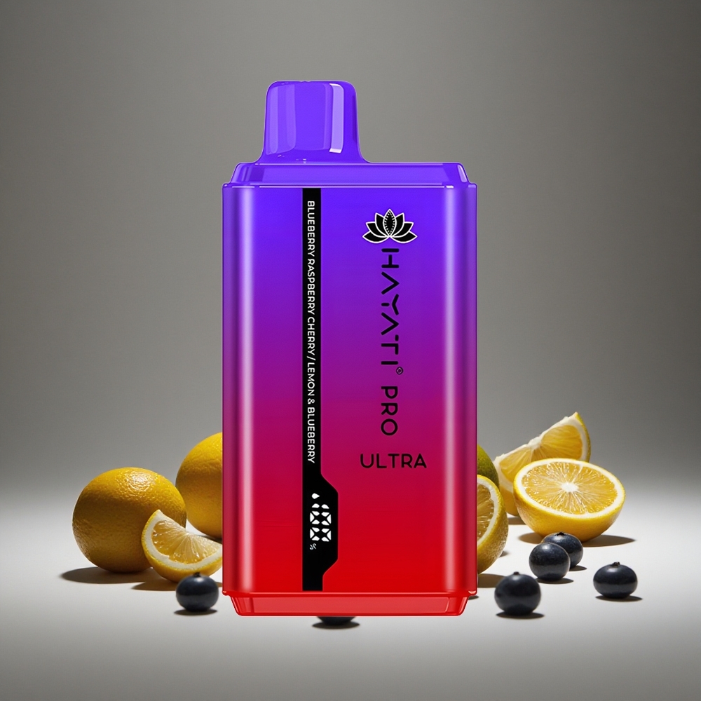 Hayati Pro Ultra 15000 Puffs Blueberry Raspberry Cherry 850mAh Battery 24ml E-liquid 2% Nicotine