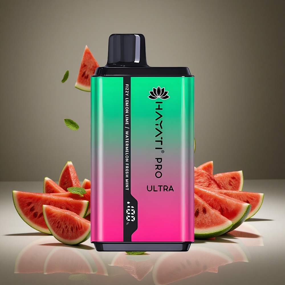 Hayati Pro Ultra 15000 Puffs Fizzy Lemon & Lime 850mAh Battery 2 12ml E-liquid 2% Nicotine