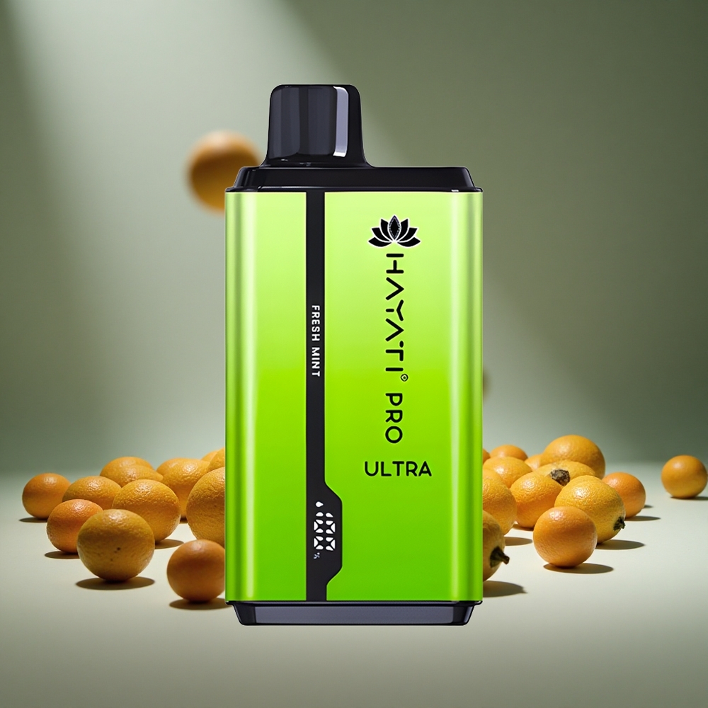 Hayati Pro Ultra 15000 Puffs Fresh Mint Disposable Vape 2 12ml E-liquid 2% Nicotine 850mAh Battery