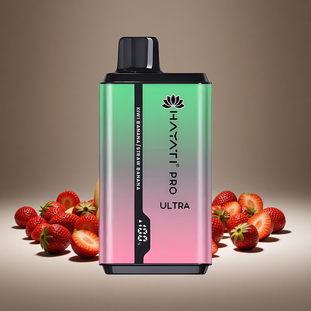Hayati Pro Ultra 15000 Puffs Kiwi Banana 2 12ml E-liquid 2% Nicotine 49 Flavors