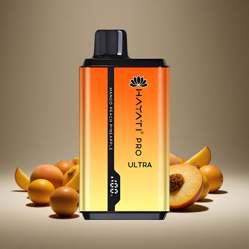 Hayati Pro Ultra 15000 Puffs Mango Peach Pineapple 2 12ml E-liquid 2% Nicotine 850mAh Battery