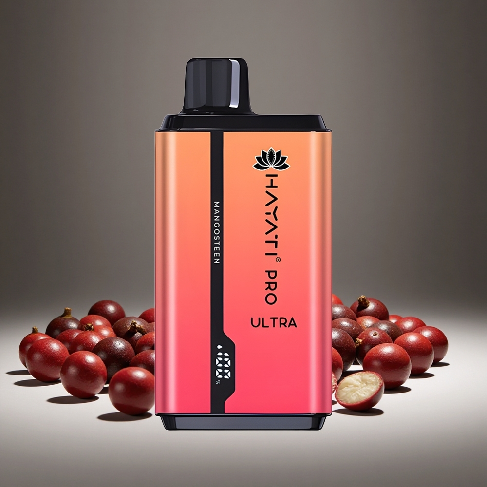 Hayati Pro Ultra 15000 Puffs Mangosteen Disposable Vape 2 12ml E-liquid 2% Nicotine 850mAh Battery