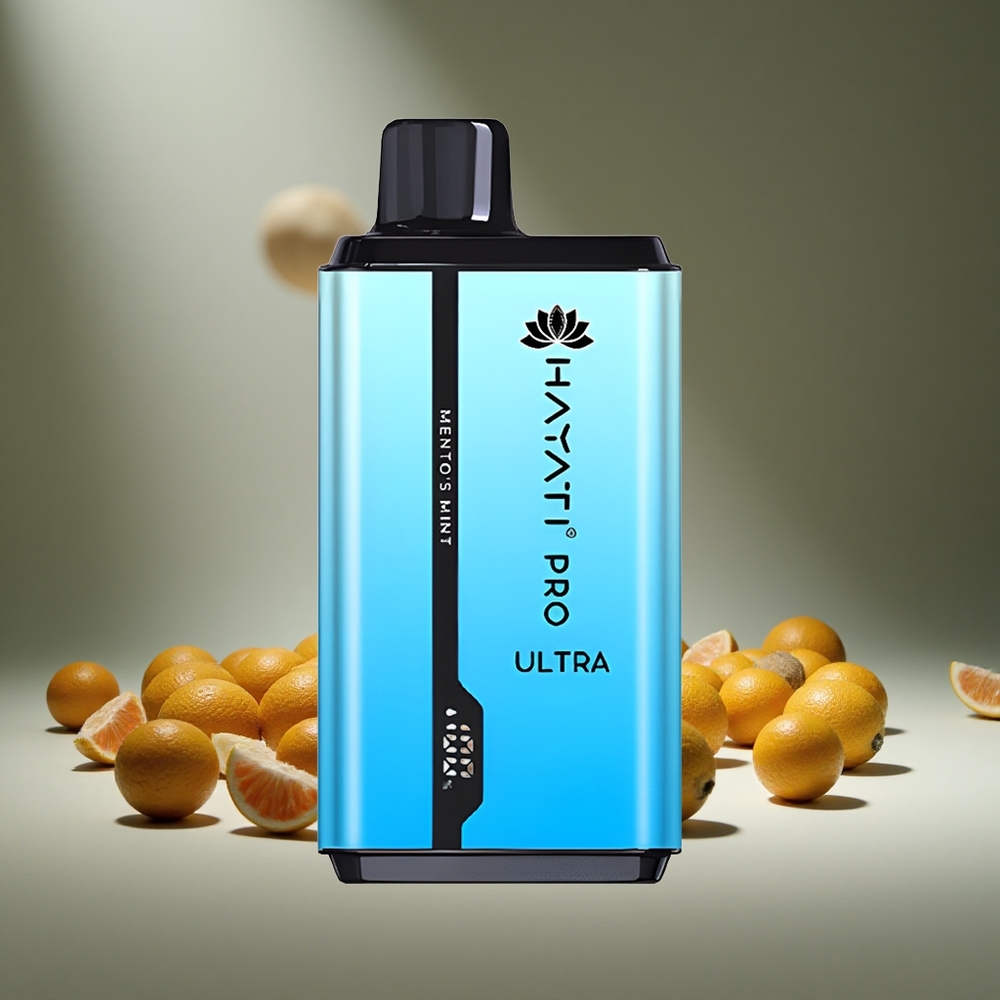 Hayati Pro Ultra 15000 Puffs Mento'S Mint 850mAh Battery 2 12ml E-liquid 2% Nicotine 49 Flavors