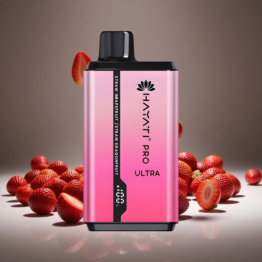 Hayati Pro Ultra 15000 Puffs Strawberry Grapefruit 2 12ml E-liquid 2% Nicotine 850mAh Battery