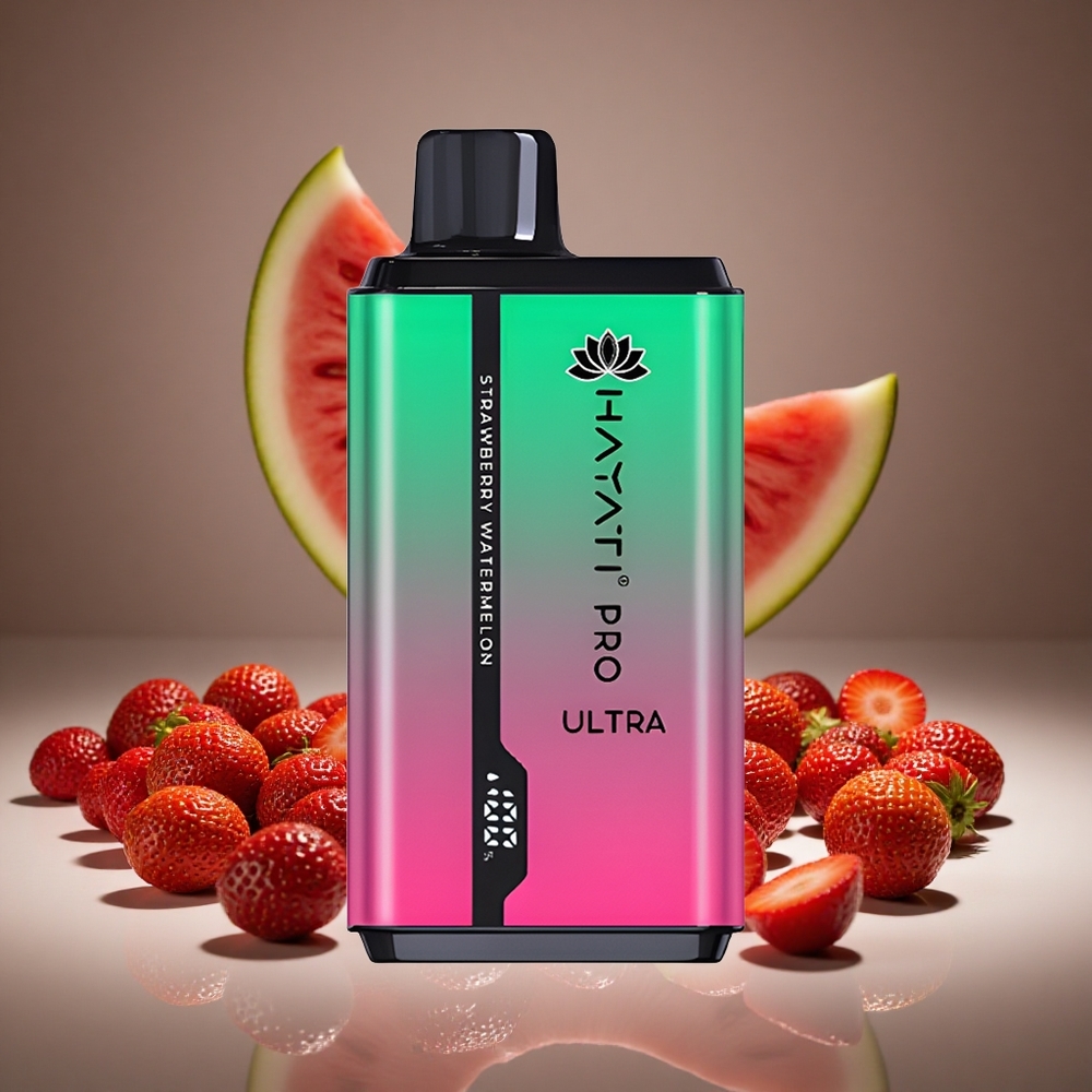 Hayati Pro Ultra 15000 Puffs Strawberry Watermelon 2 12ml E-liquid 2% Nicotine 850mAh Battery
