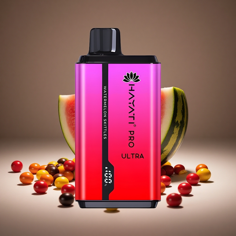 Hayati Pro Ultra 15000 Puffs Watermelon Skittles 2 12ml E-liquid 2% Nicotine 850mAh Battery