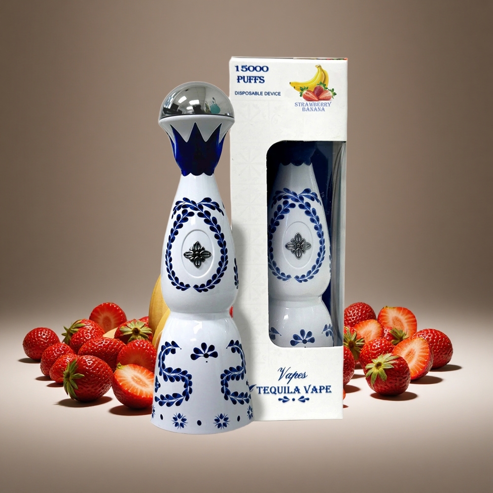HUMO Azul 15000 Puffs Strawberry Banana 20ml E-liquid 5% Nicotine 500mAh Battery USB-C