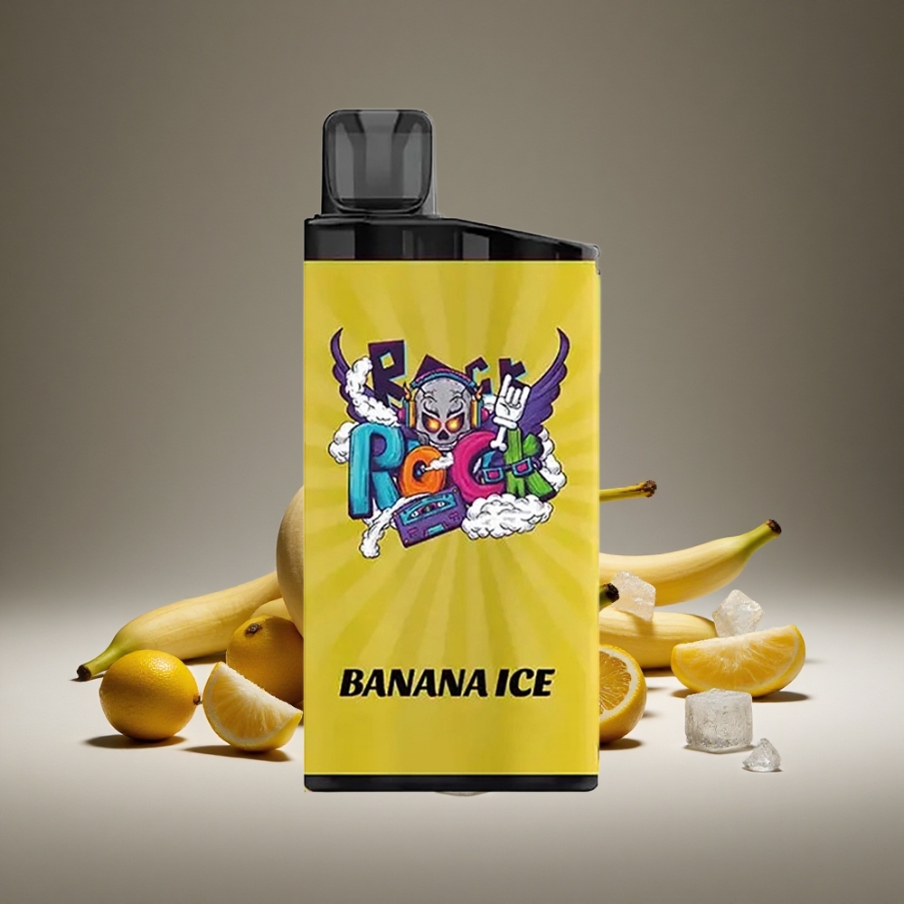 IGET Bar 3500 Puffs Banana Ice Disposable Vape - 1400mAh Battery, 1.2 Ohm Mesh Coil, 41.3x21.3x94.5mm, 78g