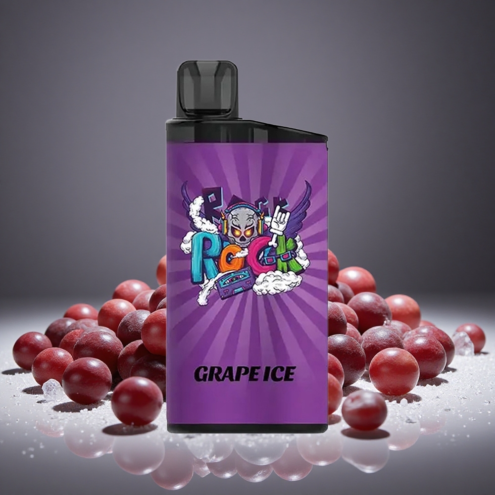 IGET Bar 3500 Puffs Grape Ice Disposable Vape 1400mAh Battery 1.2 Ohm Mesh Coil