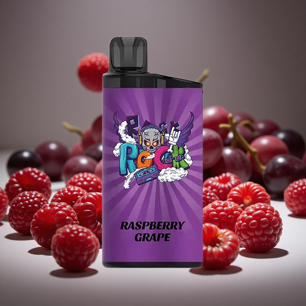 IGET Bar 3500 Puffs Raspberry Grape Disposable Vape - 1.2 Ohm Mesh Coil, 1400mAh Battery, 78g