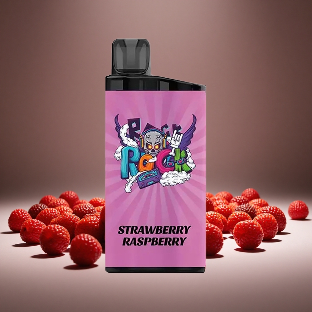 IGET Bar 3500 Puffs Strawberry Raspberry 1400mAh Battery 1.2 Ohm Mesh Disposable Vape