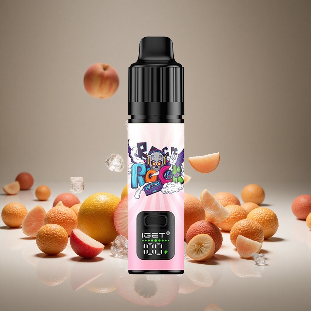 IGET BAR PLUS 10000 Puffs Peach Lychee Lime Ice 5% Nicotine 18ml E-liquid 1.0 Ohm 950mAh Battery