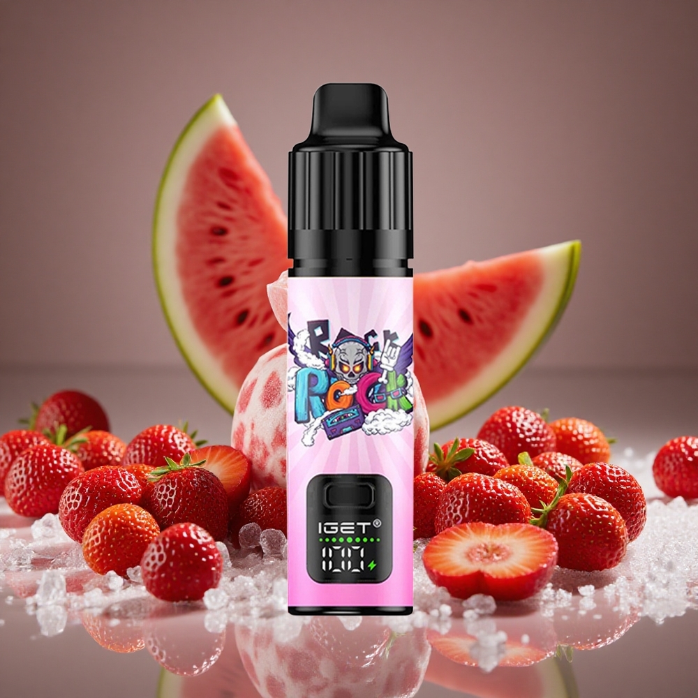 IGET BAR PLUS 10000 Puffs Strawberry Watermelon Ice 5% Nicotine 18ml E-liquid 1.0 Ohm 950mAh Battery