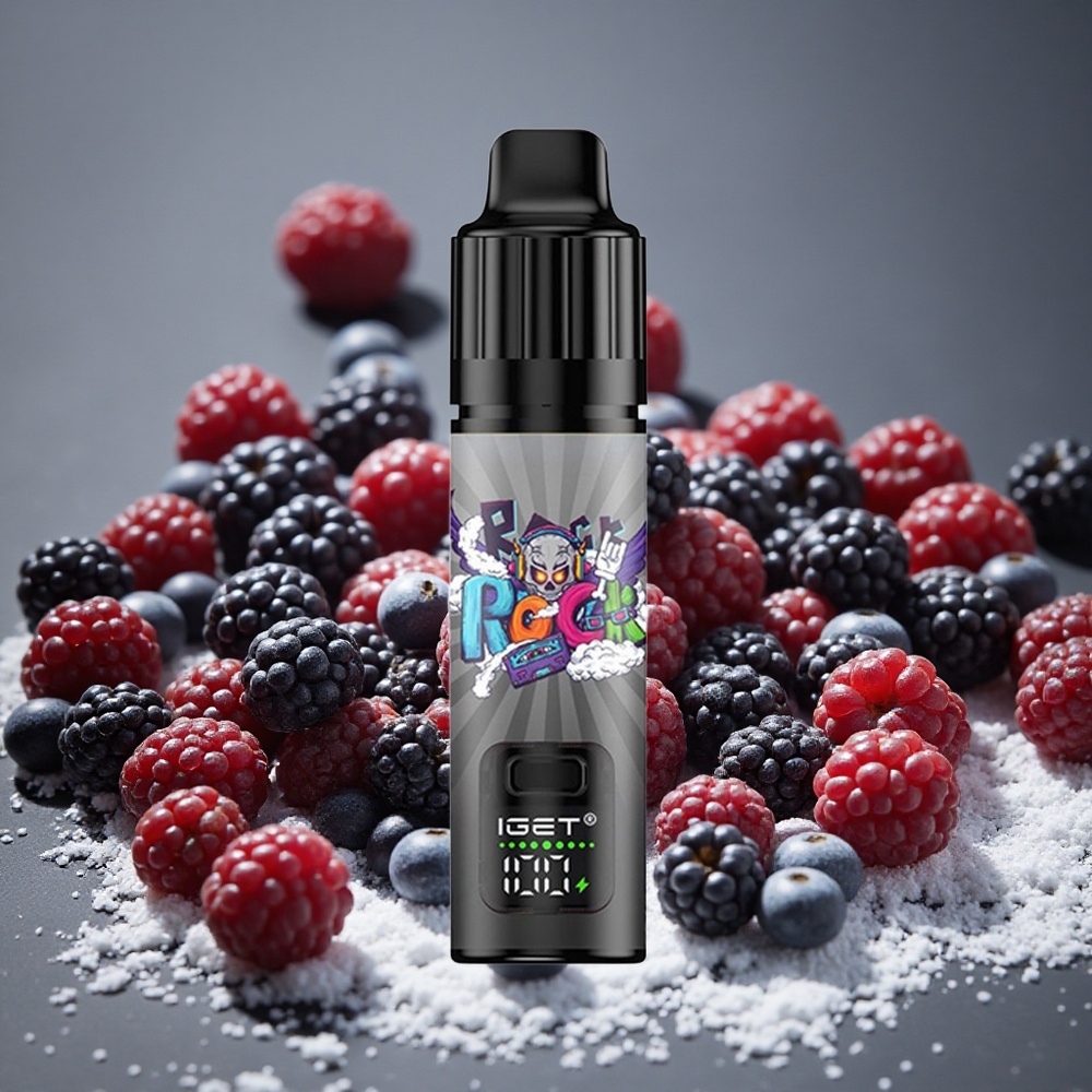 IGET BAR PLUS S3 10000 Puffs Blackberry Ice 5% Nicotine 18ml E-liquid 1.0 Ohm 950mAh Battery