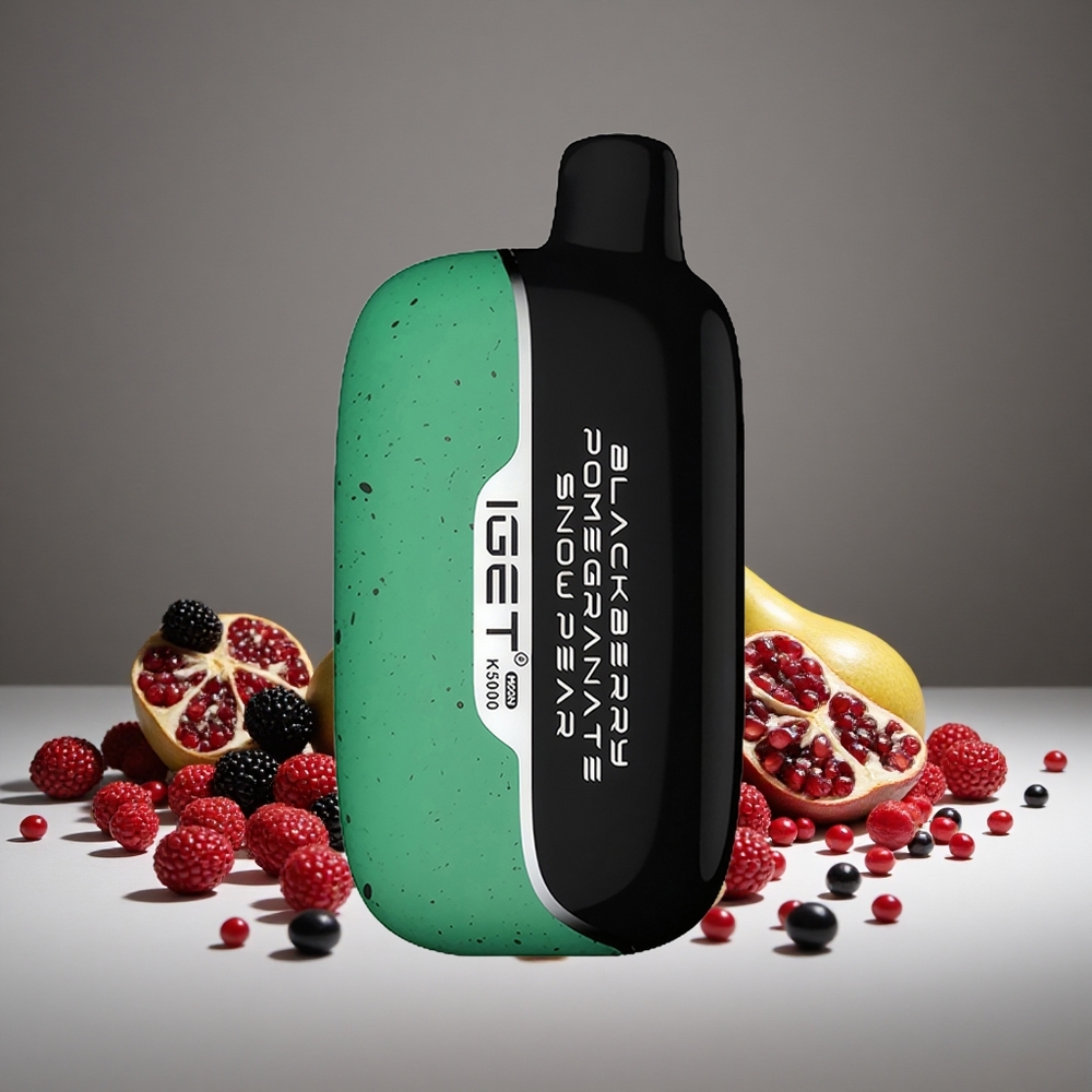 IGET Moon K5000 Puffs Blackberry Pomegranate Snow Pear 81.5g PC 1.35Ohm Mesh 49.5x25.3x99.4mm
