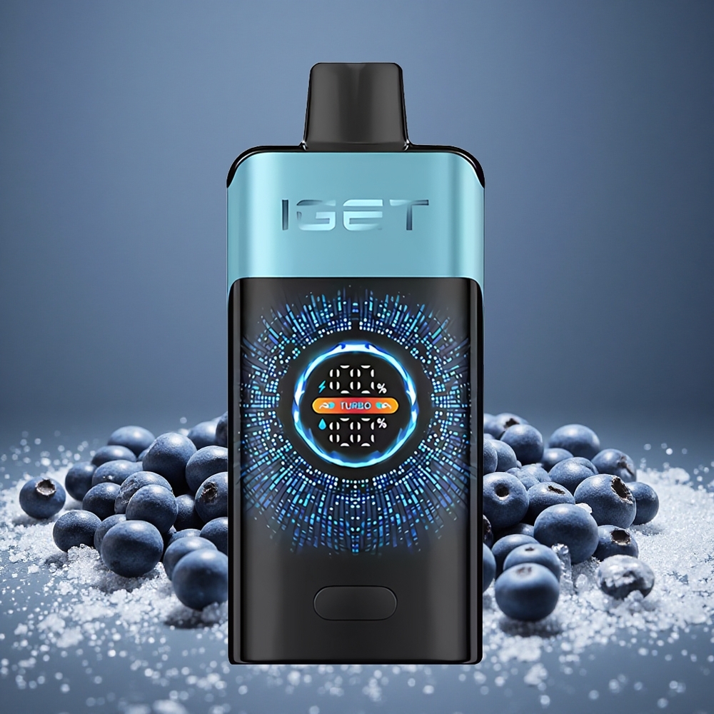 IGET ONE 12000 Puffs Disposable Vape Blueberry Ice 2700mAh Battery 0.6ohm Dual Mesh