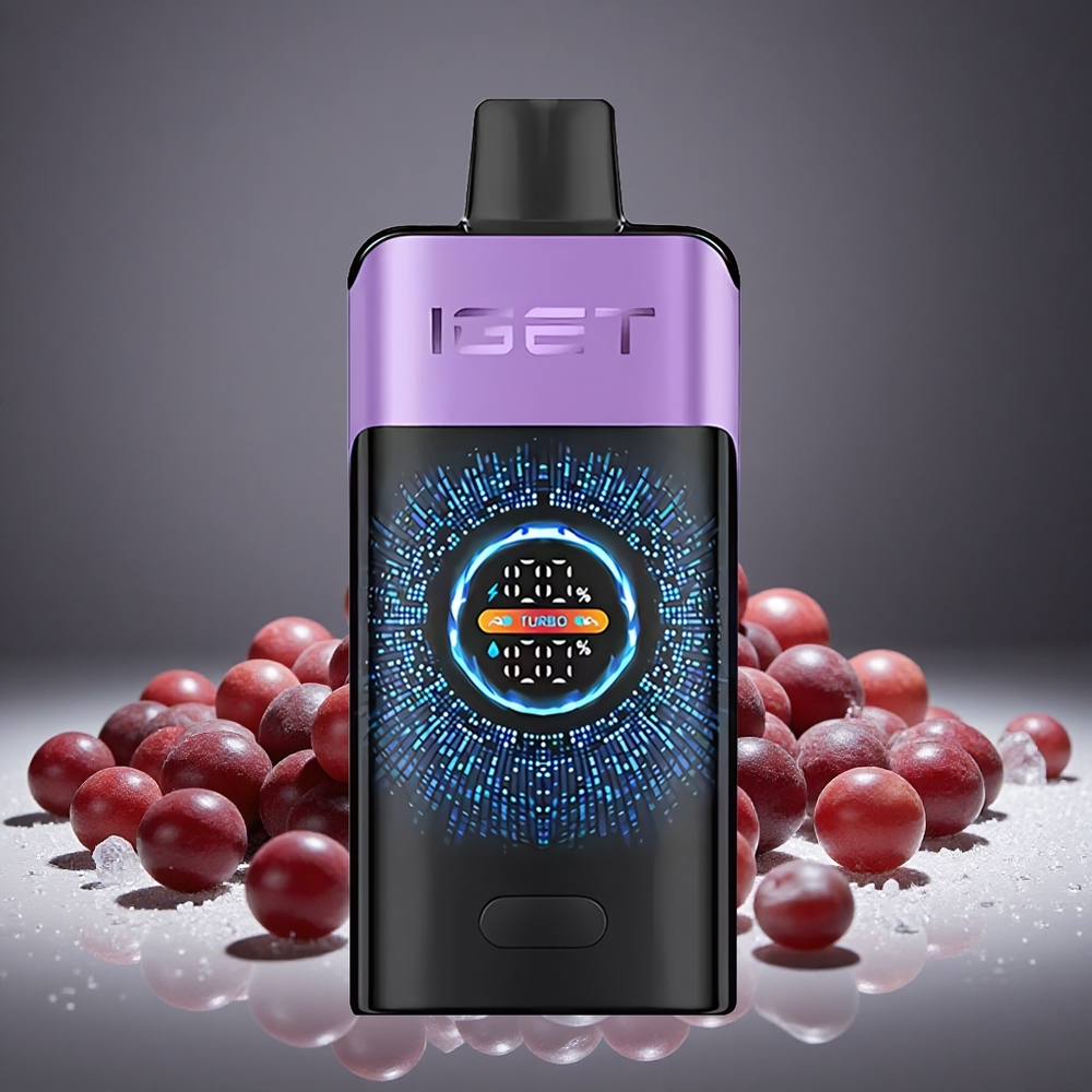 IGET ONE 12000 Puffs Grape Ice Disposable Vape with 2700mAh Battery & Color Screen