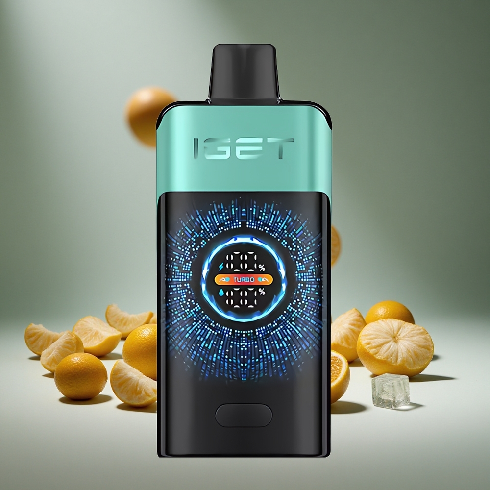 IGET ONE 12000 Puffs Mountain Spring Mint Ice Disposable Vape with 2700mAh Battery & Dual Mesh Coil