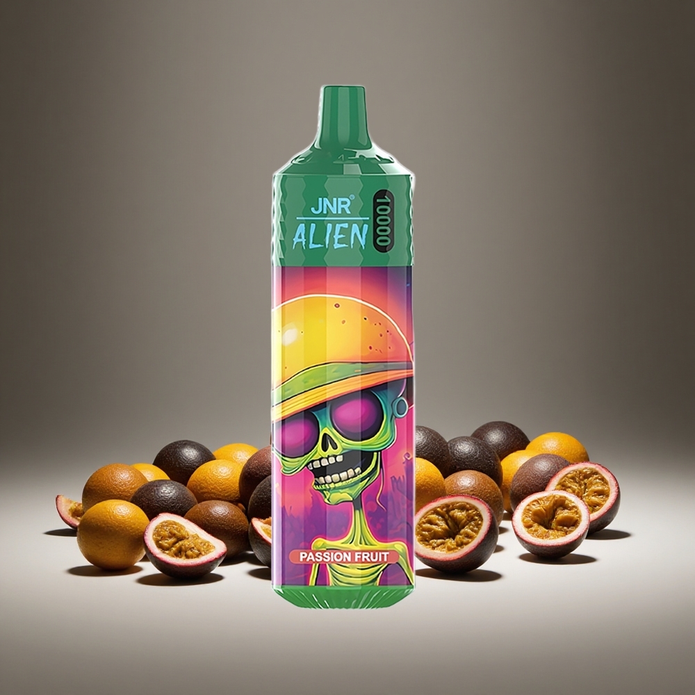 JNR Alien 10000 Puffs Passion Fruit 20ml E-liquid 850mAh Battery Type-C Charge RGB LED Display