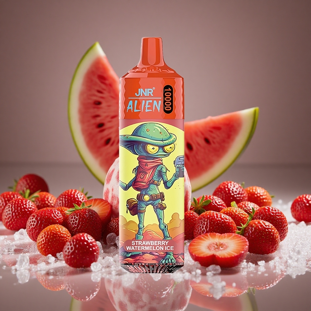 JNR Alien 10000 Puffs Strawberry Watermelon Ice 850mAh Battery 20ml E-liquid RGB Type-C Charge