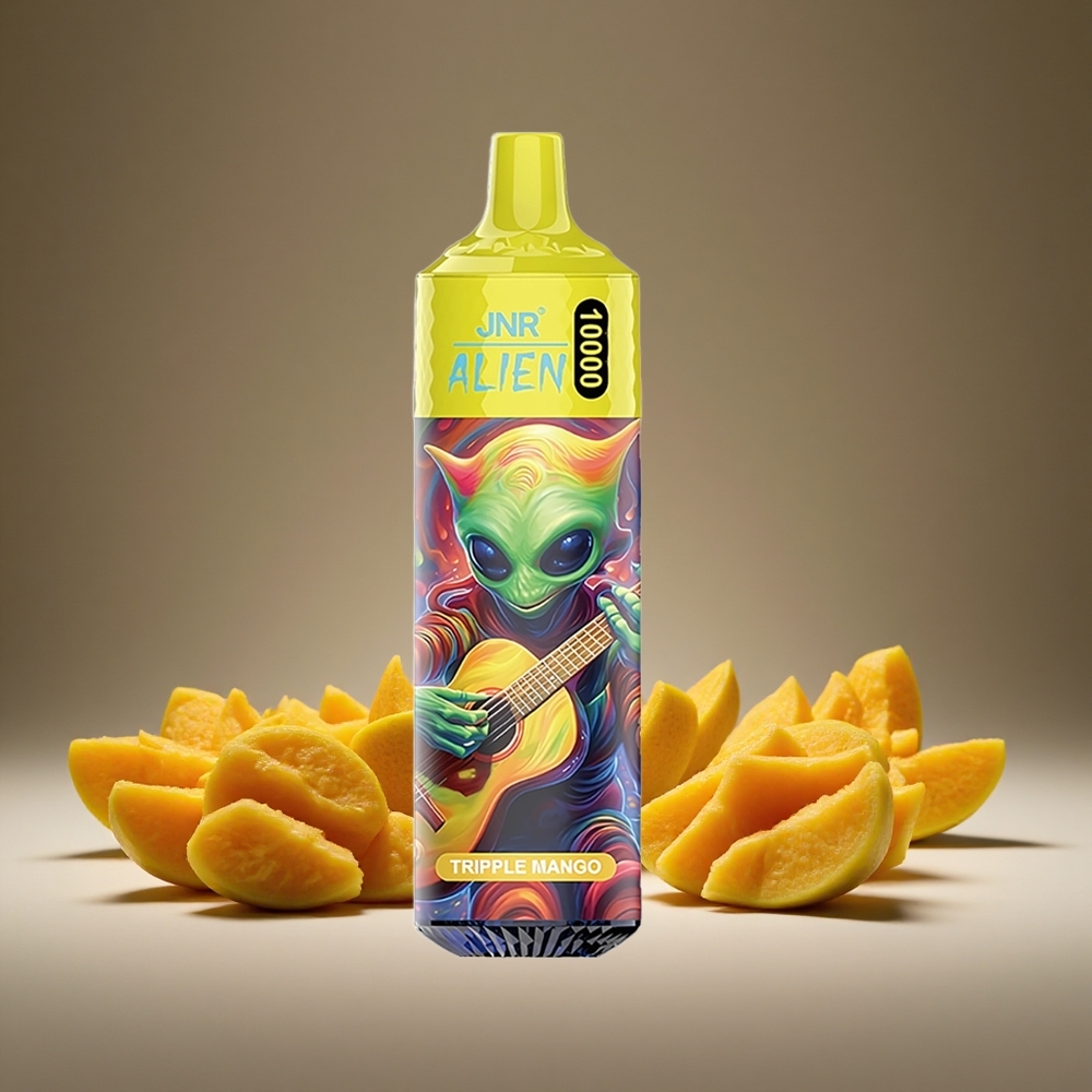 JNR Alien 10000 Puffs Tripple Mango 850mAh Battery 20ml E-liquid Type-C Charge RGB LED Display